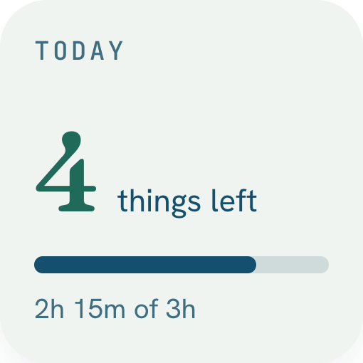 Today widget, small