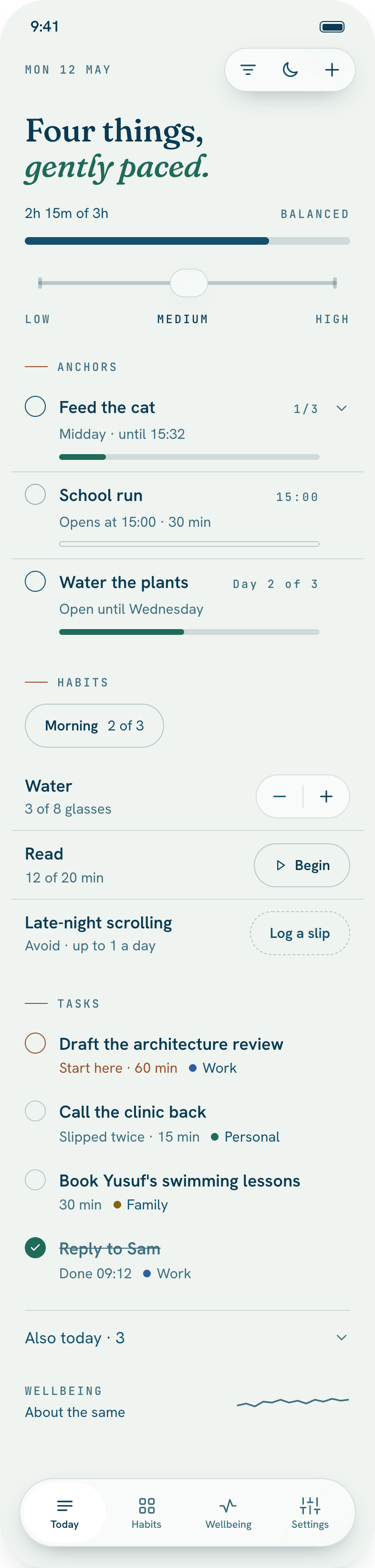 Today on iPhone